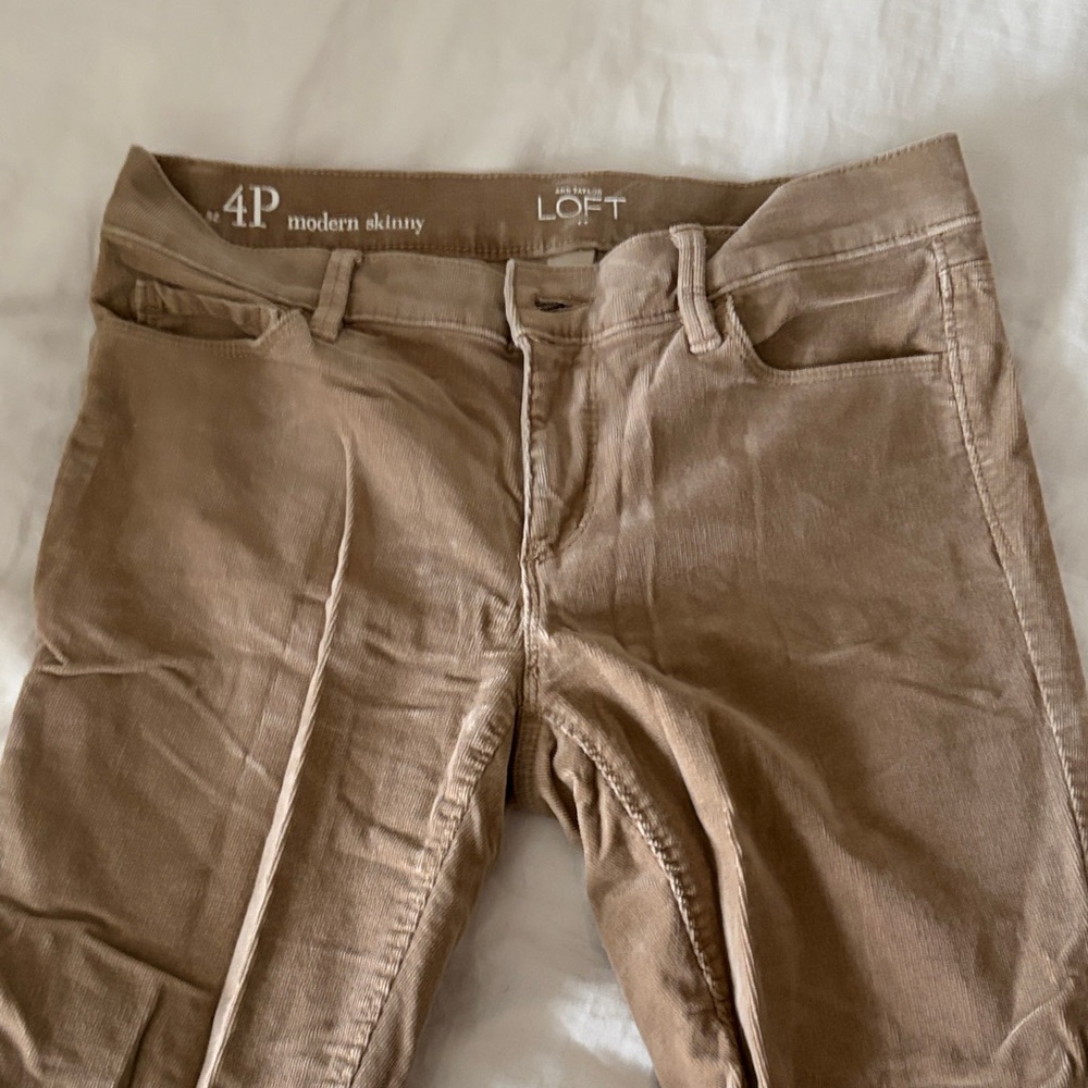 LOFT modern skinny corduroy pants - 4P